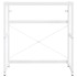 Estructura de lavabo de hierro blanco 79x38x83