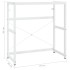 Estructura de lavabo de hierro blanco 79x38x83