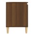 Mueble de TV patas madera maciza marrón roble 103,5x35x50