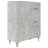 Aparador de madera contrachapada gris hormigón 69,5x34x90