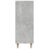Aparador de madera contrachapada gris hormigón 69,5x34x90