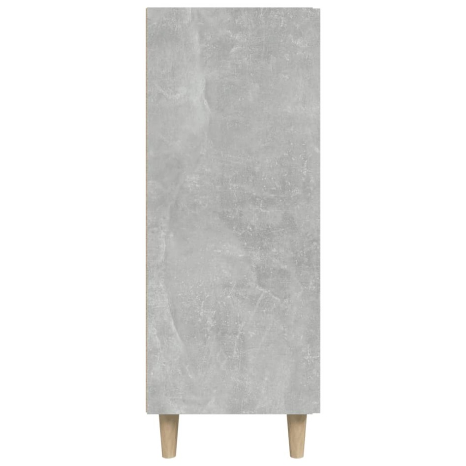 Aparador de madera contrachapada gris hormigón 69,5x34x90