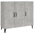 Aparador de madera de ingeniería gris hormigón 90x34x80