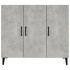 Aparador de madera de ingeniería gris hormigón 90x34x80