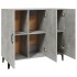 Aparador de madera de ingeniería gris hormigón 90x34x80