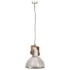 Lámpara colgante industrial 25 W plateada redonda 30 cm