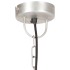 Lámpara colgante industrial 25 W plateada redonda 30 cm
