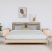 Mesitas de noche 2 uds madera maciza de pino 40x34x45 cm