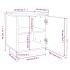 Mesitas de noche 2 uds madera maciza de pino 40x34x45