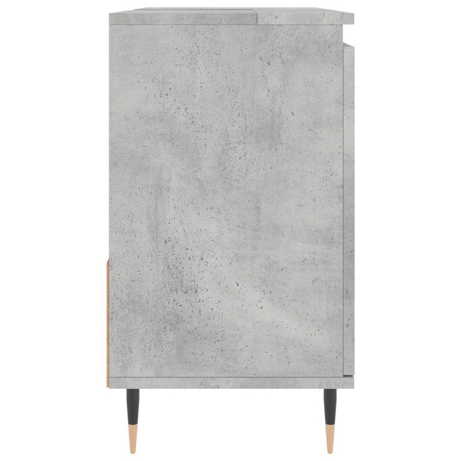 Armario de baño madera contrachapada gris hormigón 65x33x60