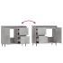 Armario de baño madera contrachapada gris hormigón 65x33x60