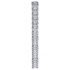 Valla de jardín de acero galvanizado plateado 50x1,6
