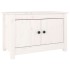 Armario zapatero de madera maciza de pino blanco 70x38x45,5