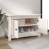 Armario zapatero de madera maciza de pino blanco 70x38x45,5