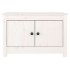 Armario zapatero de madera maciza de pino blanco 70x38x45,5