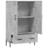 Aparador alto madera de ingeniería gris hormigón 69,5x31x115