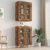 Armario colgante de pared roble ahumado 69,5x34x90 cm