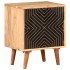 Mesita de noche de madera maciza de acacia 40x30x50