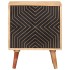 Mesita de noche de madera maciza de acacia 40x30x50