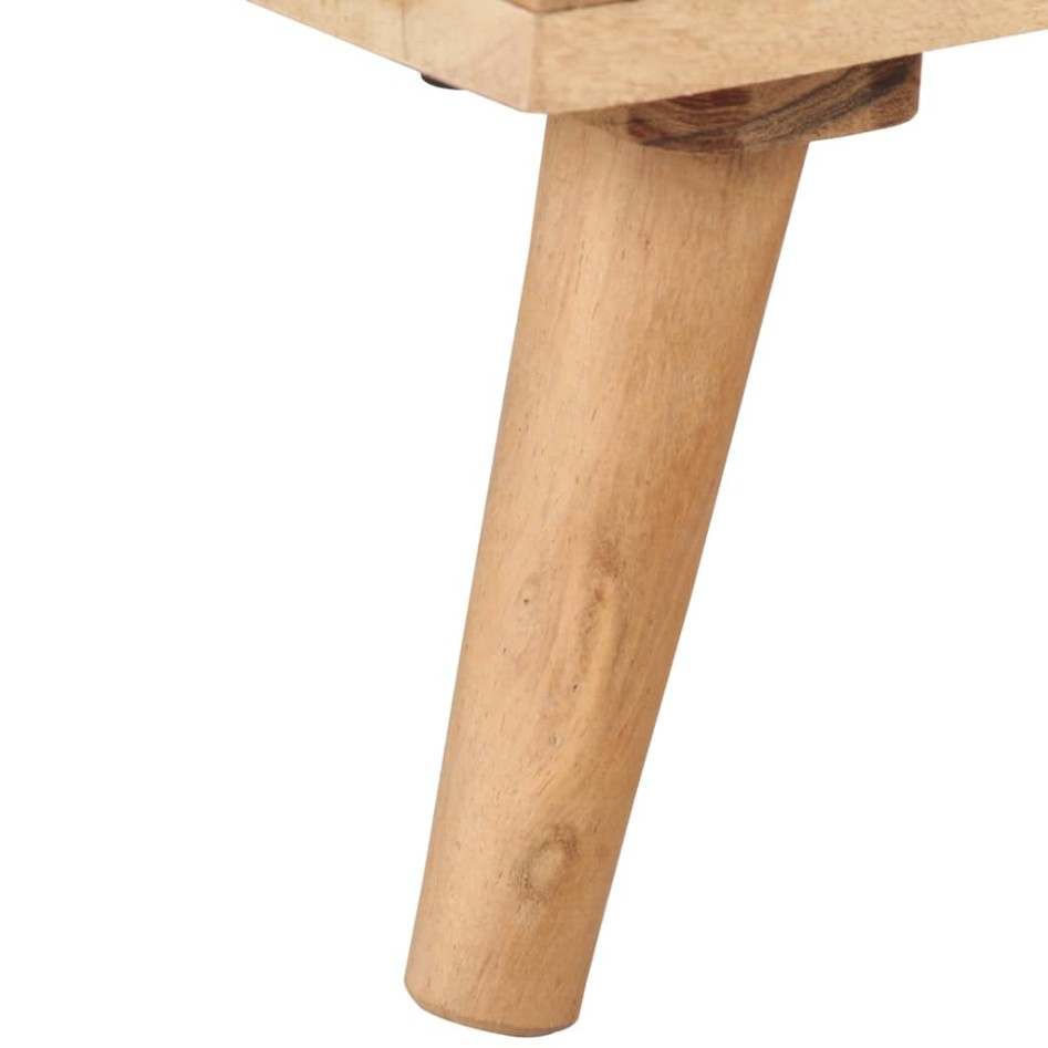 Mesita de noche de madera maciza de acacia 40x30x50