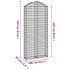 Cesta gaviones forma arco hierro galvanizado 100x30x220/240
