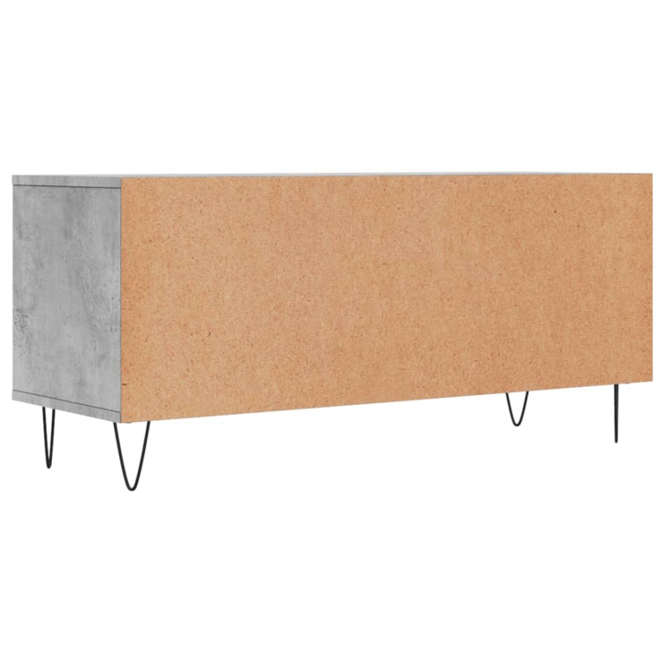 Mueble de TV madera contrachapada gris hormigón