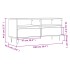 Mueble de TV madera contrachapada gris hormigón
