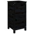 Jardinera madera maciza de pino negro 40x40x78
