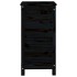 Jardinera madera maciza de pino negro 40x40x78