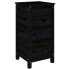 Jardinera madera maciza de pino negro 40x40x78