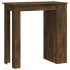 Mesa alta con estante roble ahumado 102x50x103,5