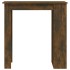 Mesa alta con estante roble ahumado 102x50x103,5