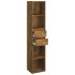 Estantería madera contrachapada color roble ahumado