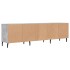 Mueble de TV madera contrachapada gris hormigón 150x30x44,5