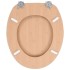 Asiento de inodoro WC 2 uds tapa suave MDF