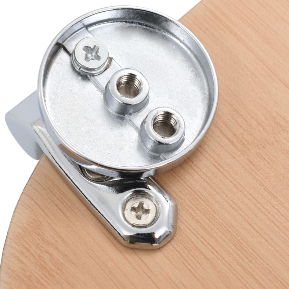 Asiento de inodoro WC 2 uds tapa suave MDF