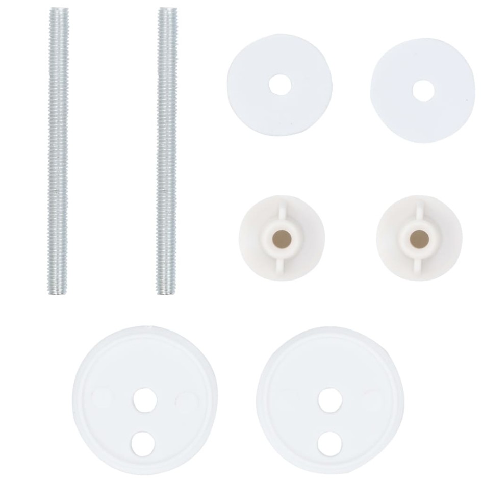 Asiento de inodoro WC 2 uds tapa suave MDF