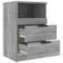 Mesita de noche madera contrachapada gris