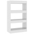 Estantería/divisor madera ingeniería blanco brillo 60x30x103