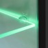Mueble de salón de TV con luces LED negro brillante 5