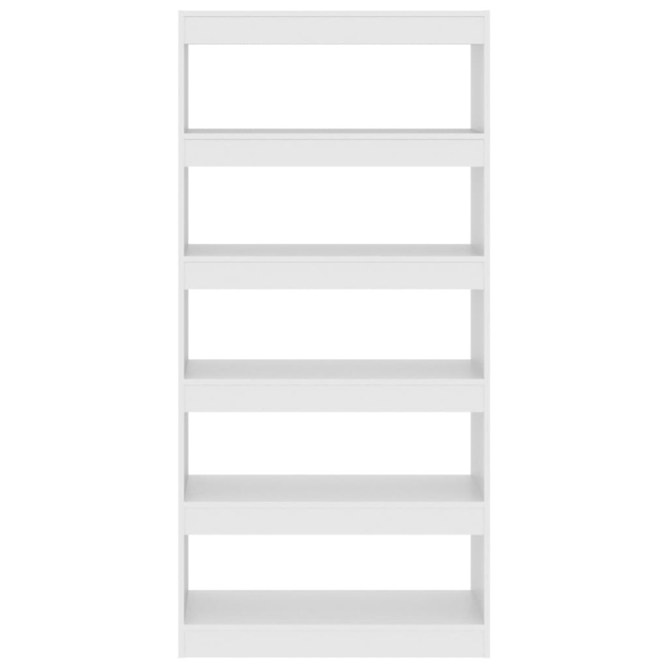 Estantería/divisor madera de ingeniería blanco 80x30x166