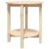 Mesa de centro de madera maciza de pino Ø55x60