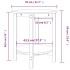 Mesa de centro de madera maciza de pino Ø55x60