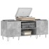 Mueble discos madera contrachapada gris hormigón 121x38x48