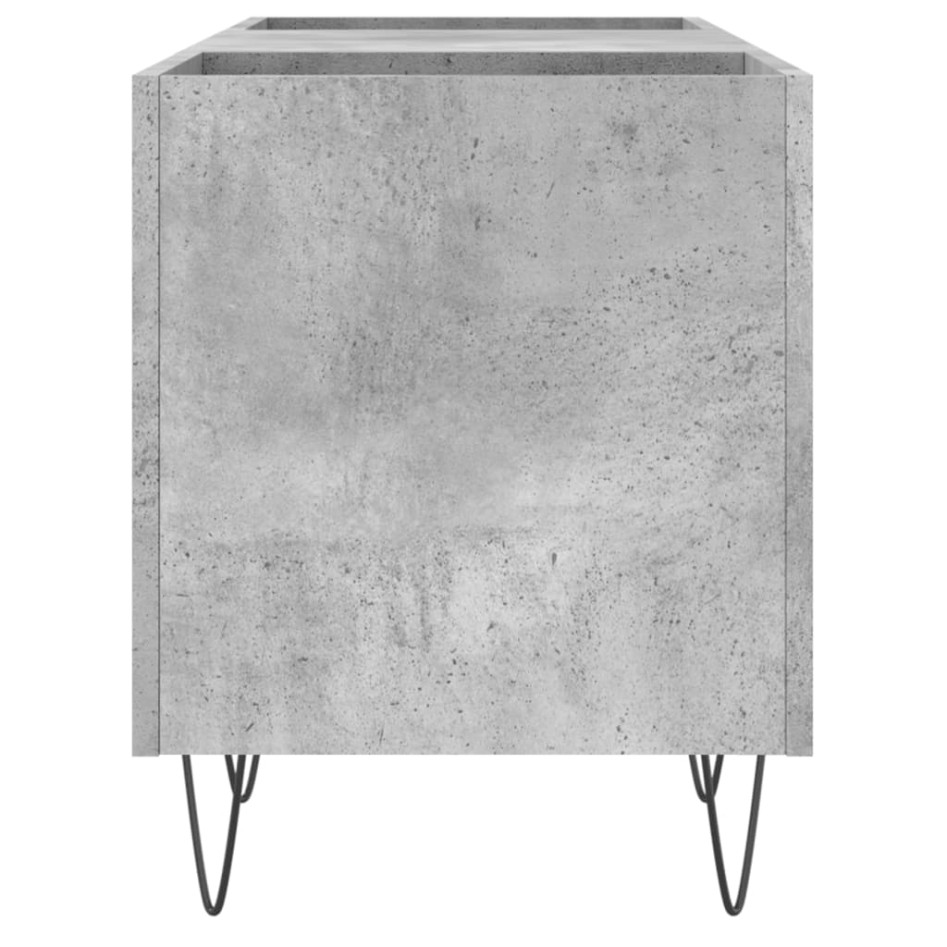 Mueble discos madera contrachapada gris hormigón 121x38x48