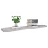 Estante flotante pared 4 uds MDF gris hormigón 120x23,5x3,8