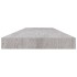 Estante flotante pared 4 uds MDF gris hormigón 120x23,5x3,8