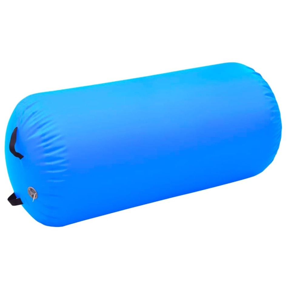 Rollo hinchable de gimnasia con bomba PVC azul 120x75