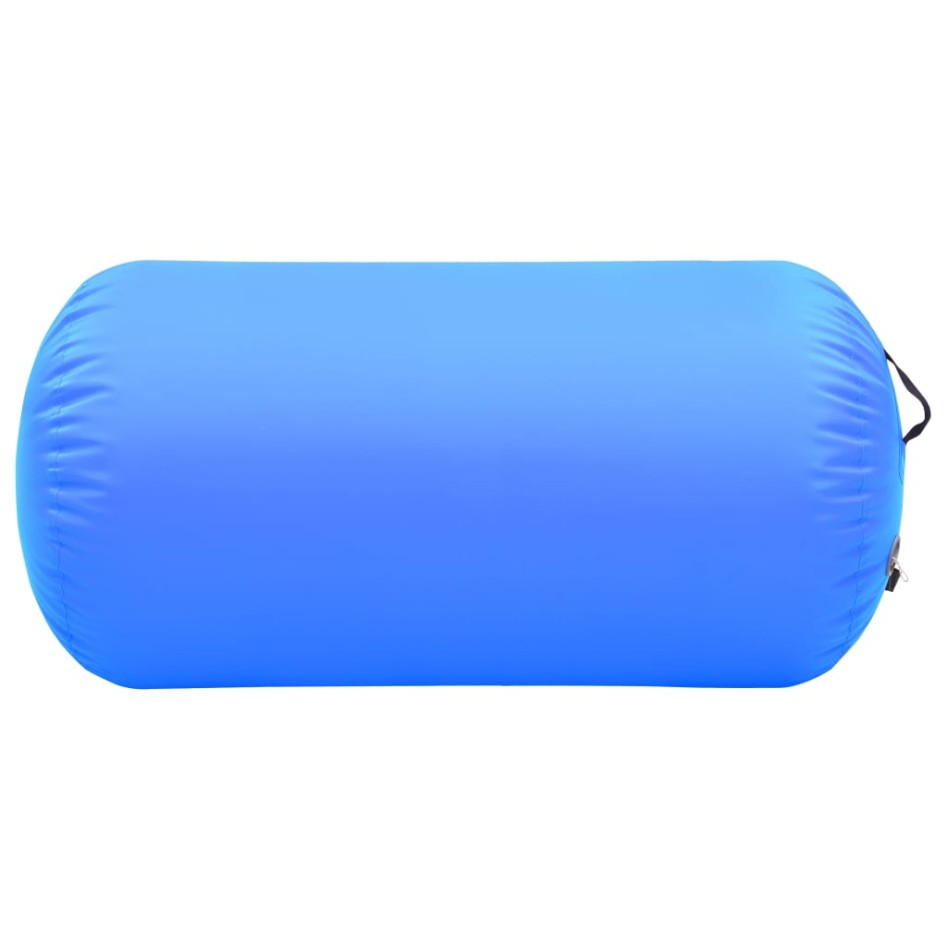 Rollo hinchable de gimnasia con bomba PVC azul 120x75