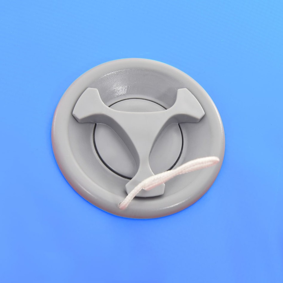 Rollo hinchable de gimnasia con bomba PVC azul 120x75